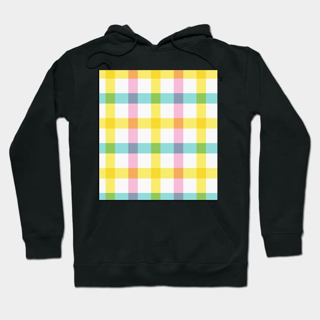 Colorful Square Pattern Hoodie by BlackRose Store